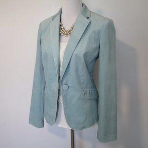 TALBOTS Size 10 Jacket Blazer Velvet Seafoam Green